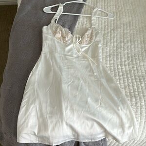 White dress with lace